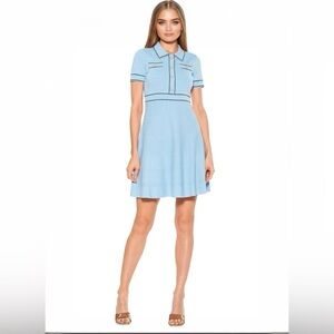 Alexia Admor Jenna Knit Fit-&-Flare Dress Size M